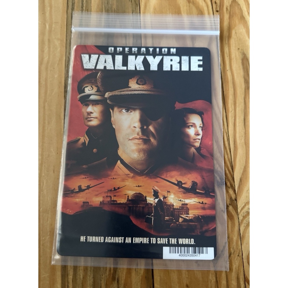OPERATION VALKYRIE - BLOCKBUSTER VIDEO BACKER CARD 5"X8"